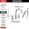 Roman Tub Trim with Hand Shower