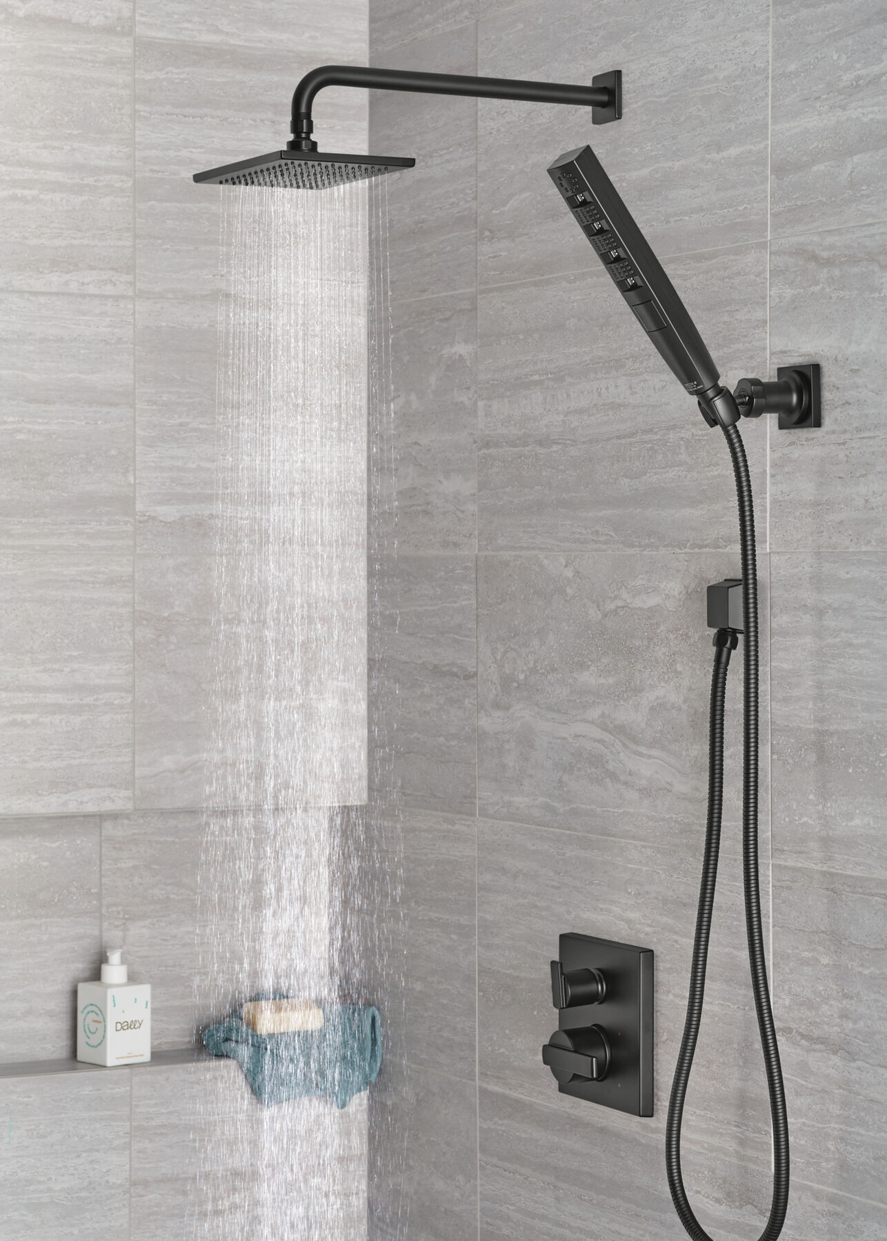 3-Setting Custom Shower Bundle with Raincan - 14 Series, image 3