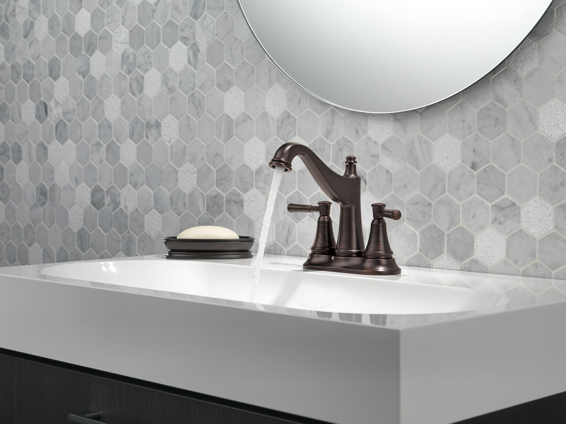 Two Handle Centerset Bathroom Faucet, image 2
