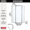38" Neo Angle Enclosure - Clear