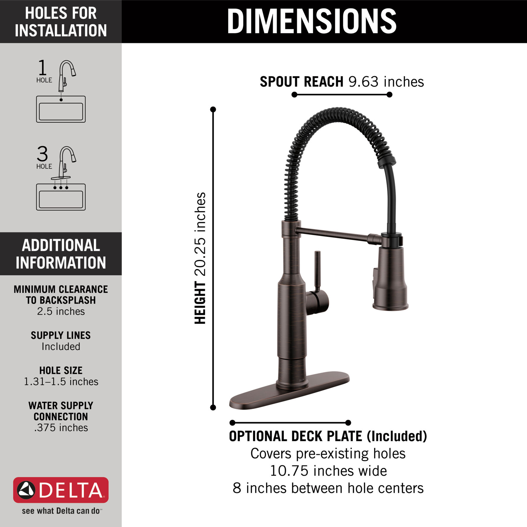 Single-Handle Pull-Down Spring Kitchen Faucet (Recertified), image 2