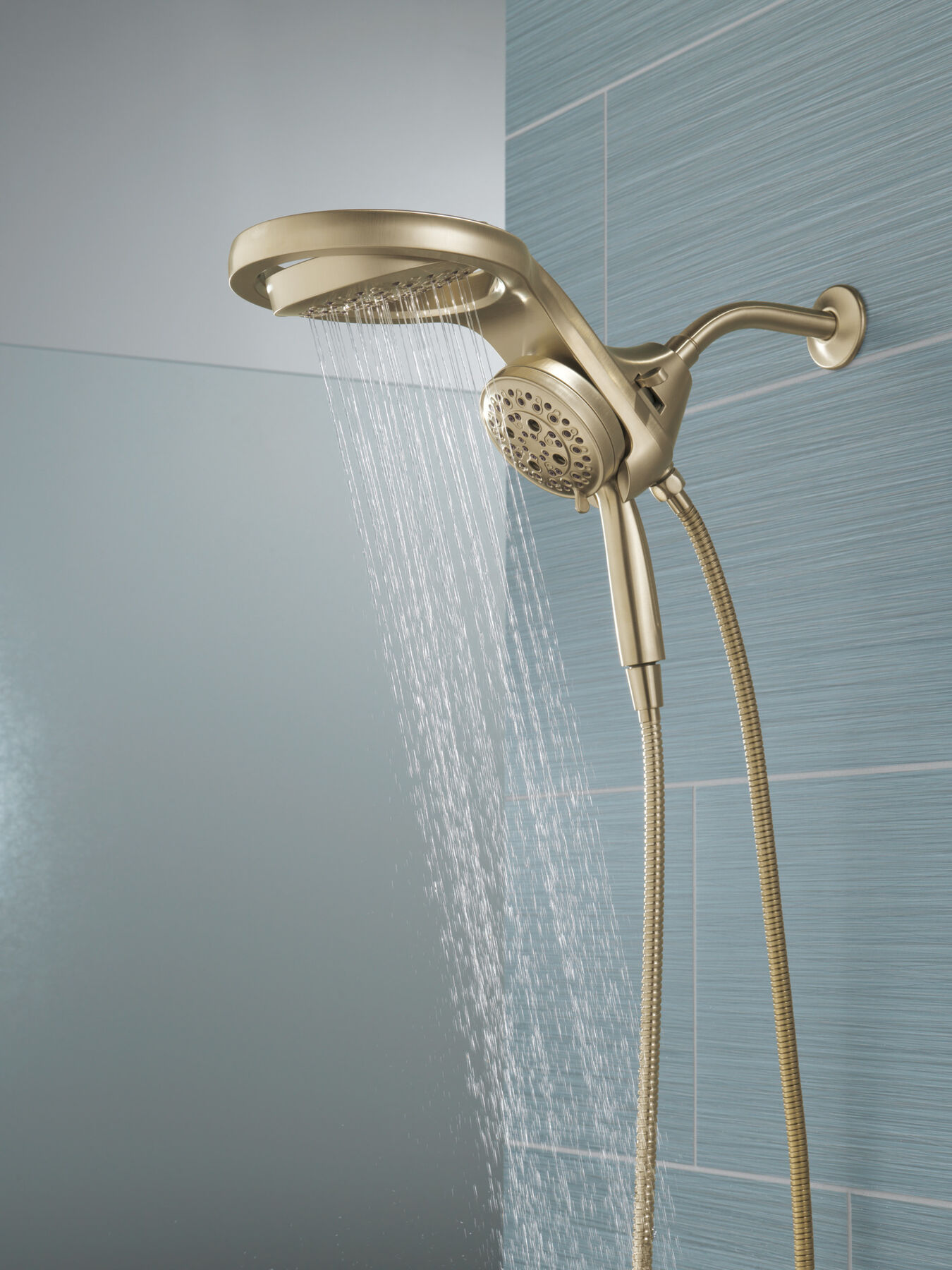 HydroRain® H<sub>2</sub>Okinetic® 5-Setting Two-in-One Shower Head (Recertified), image 13