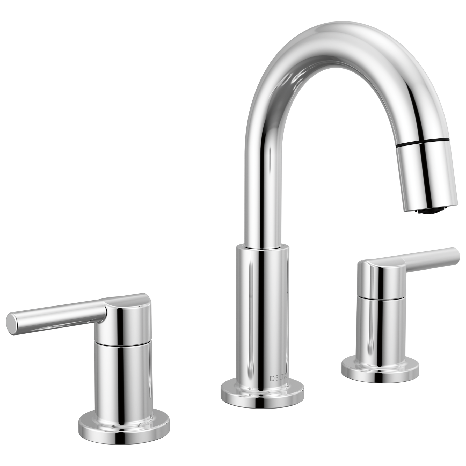 Two Handle Widespread Pull-Down Bathroom Faucet