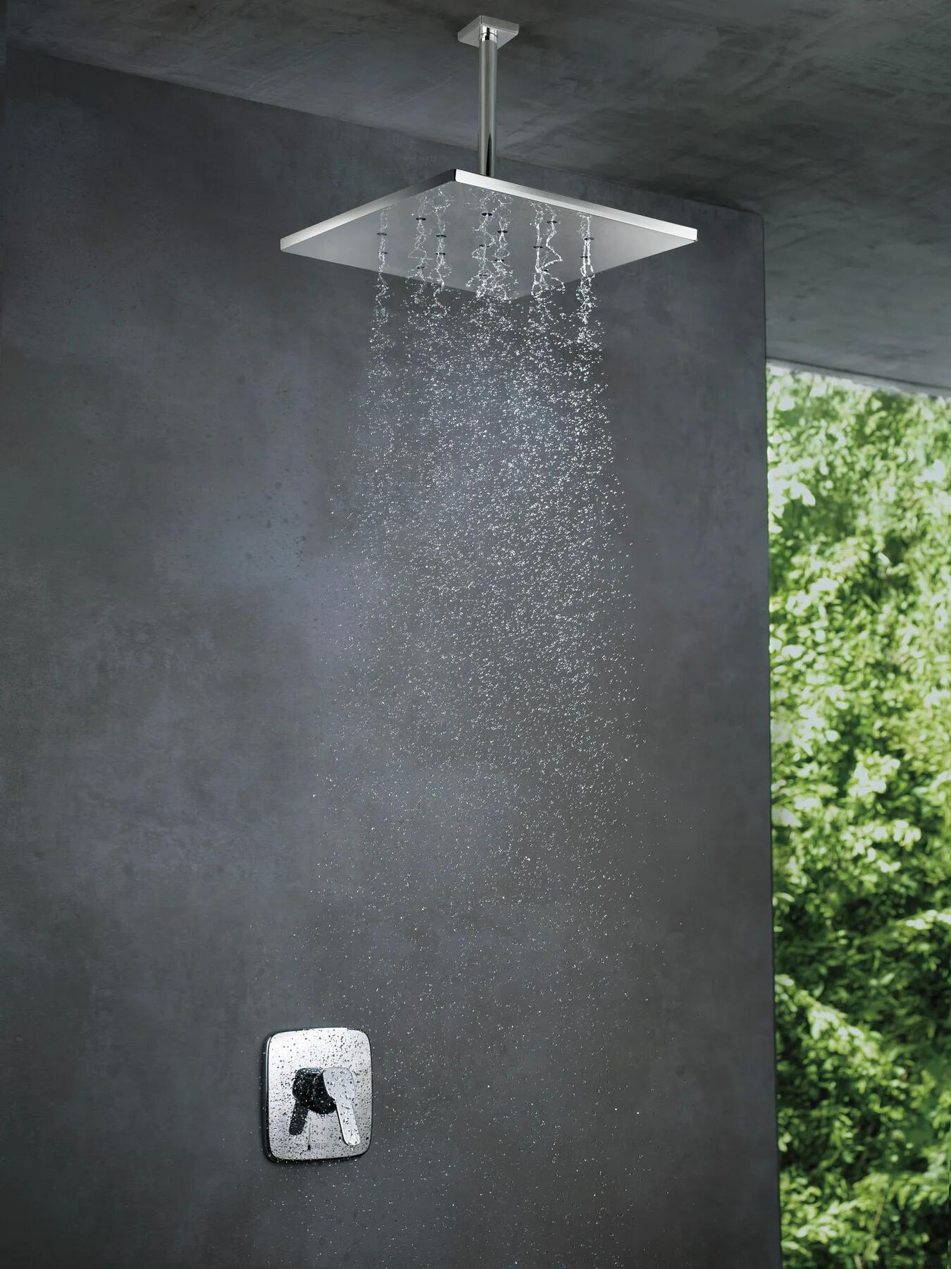 In Wall Shower Trim without Push Button Diverter