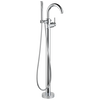 Single Handle Floor Mount Tub Filler Trim with Hand Shower (Recertified)