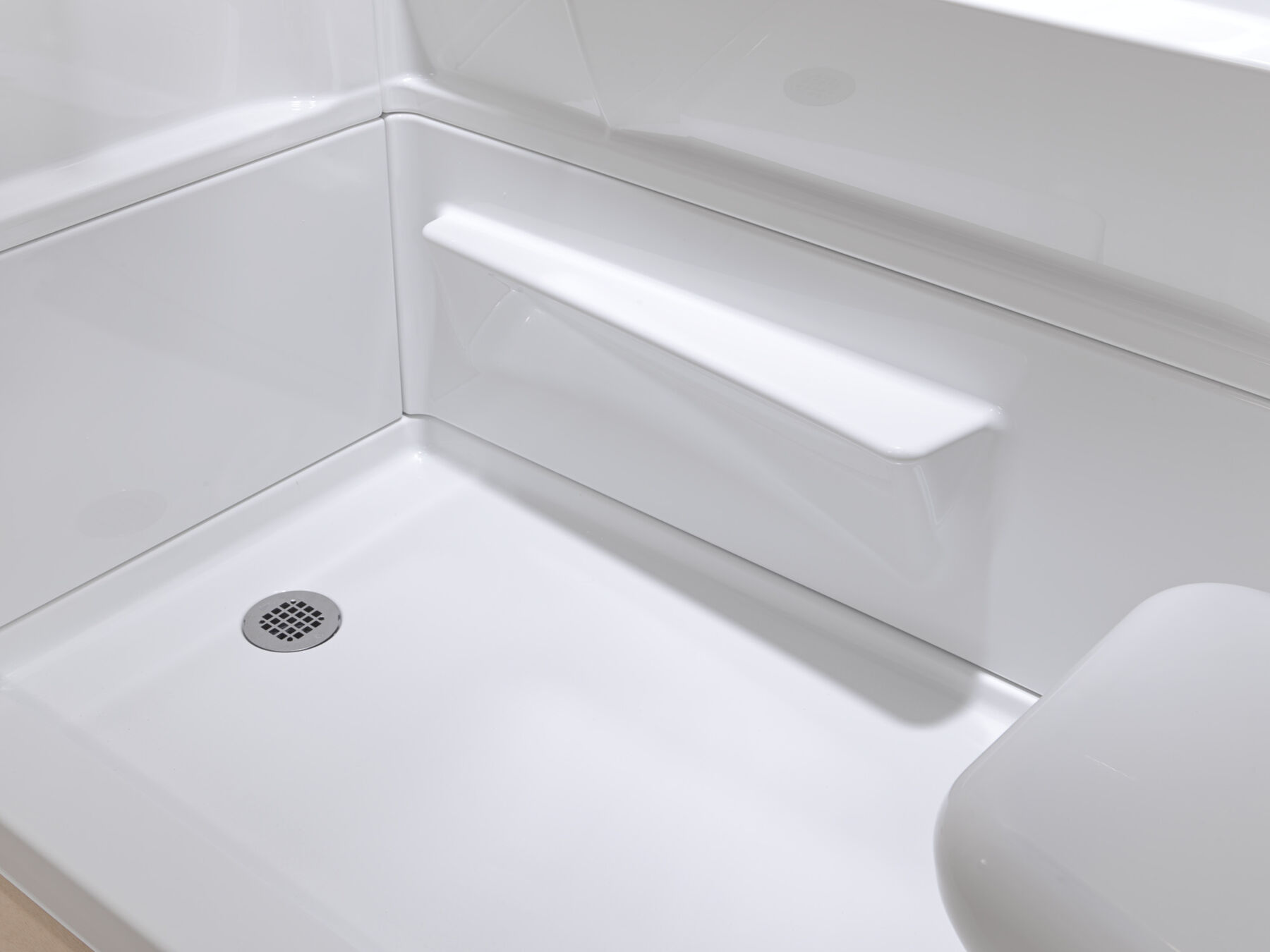 Procrylic Seated Shower Kit 60"x32" Left Drain, image 7
