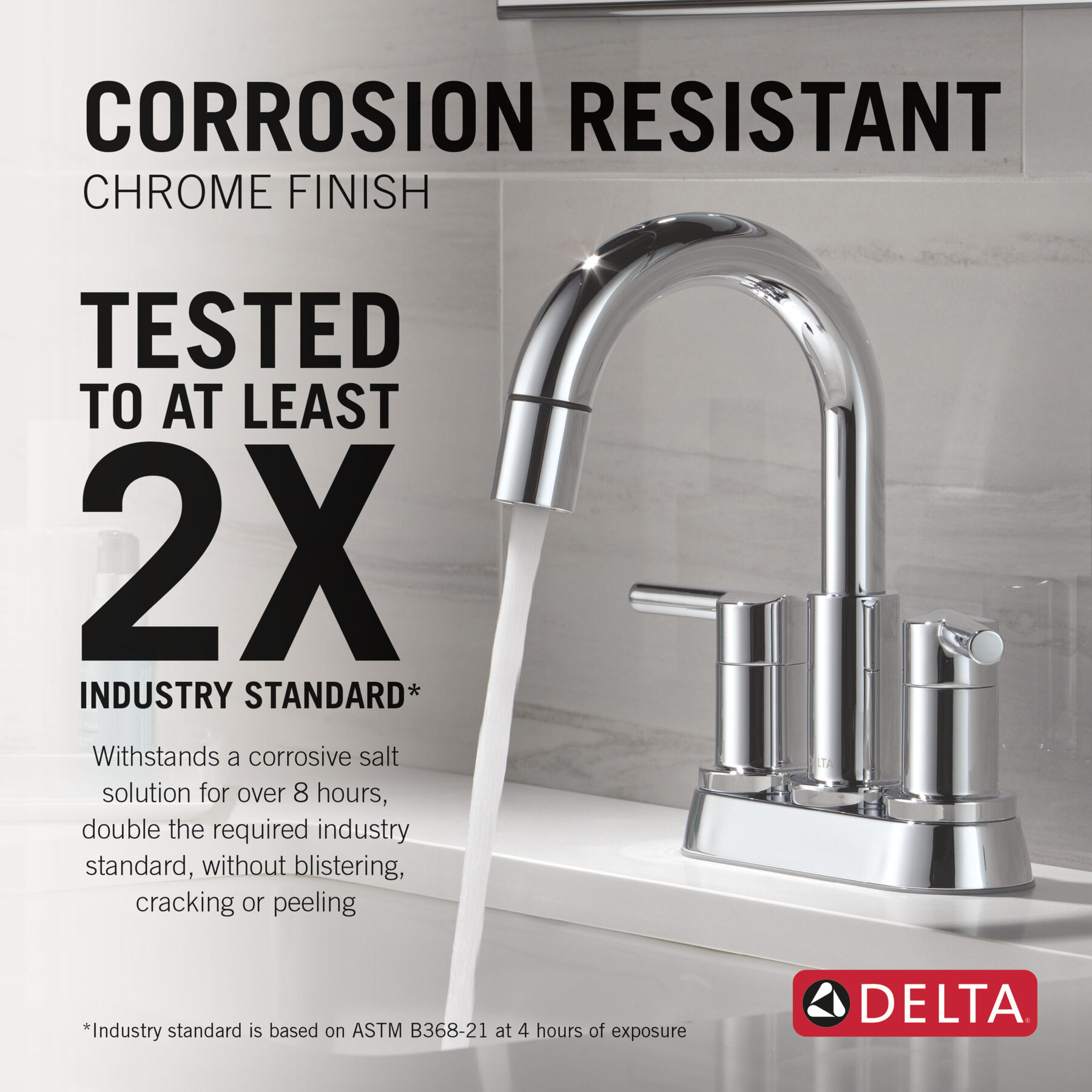 Two Handle Centerset Pull-Down Bathroom Faucet, image 2