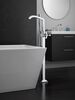 Single Handle Floor Mount Tub Filler Trim