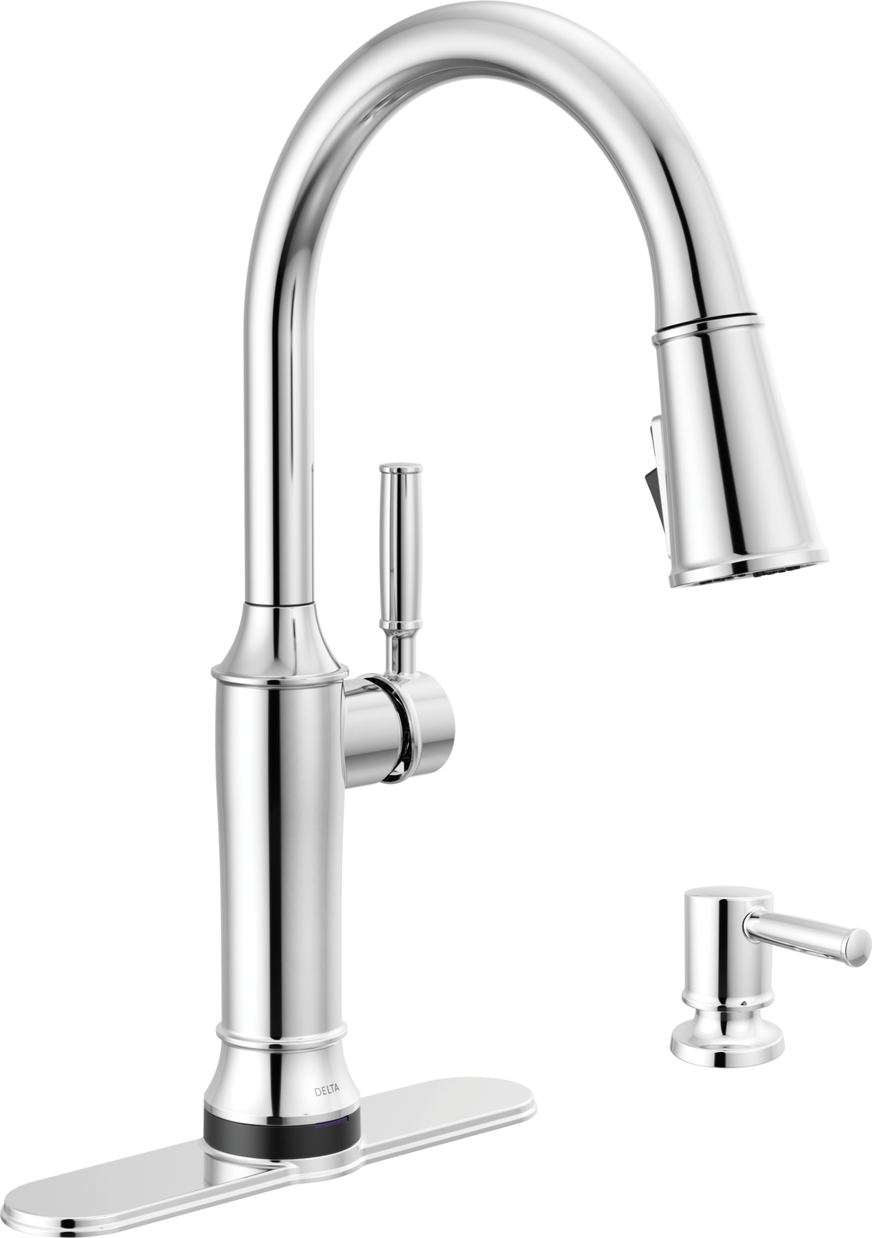 Pull-Down Kitchen Single Handle with Soap Dispenser Bundle, image 1
