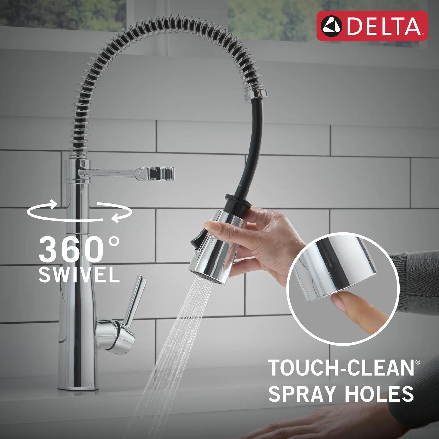 Spring Kitchen Single Handle with Soap Dispenser Bundle