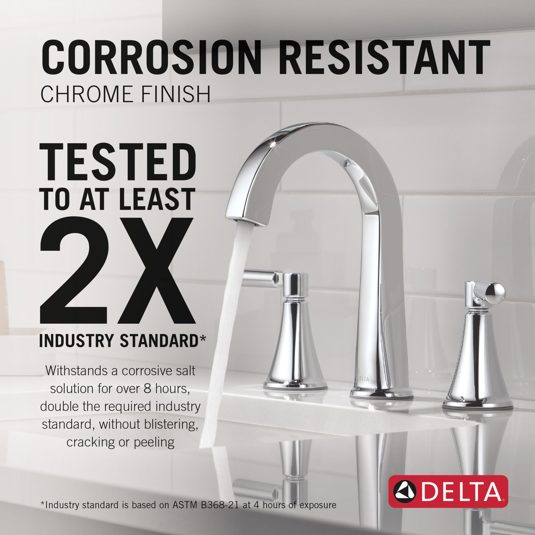 Two Handle Widespread Bathroom Faucet, image 2