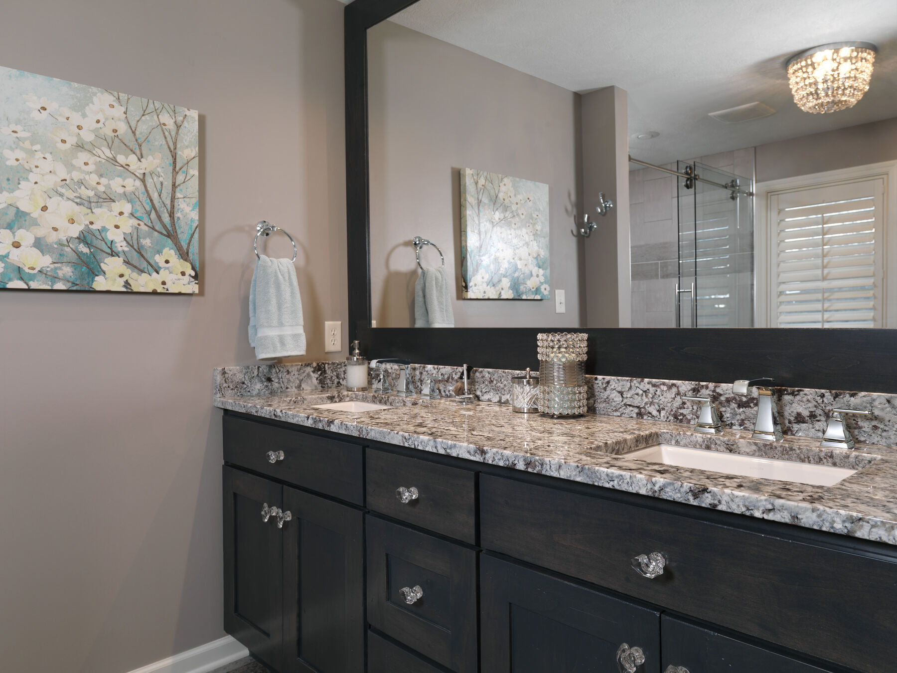 Two Handle Widespread Bathroom Faucet with EZ Anchor®, image 1