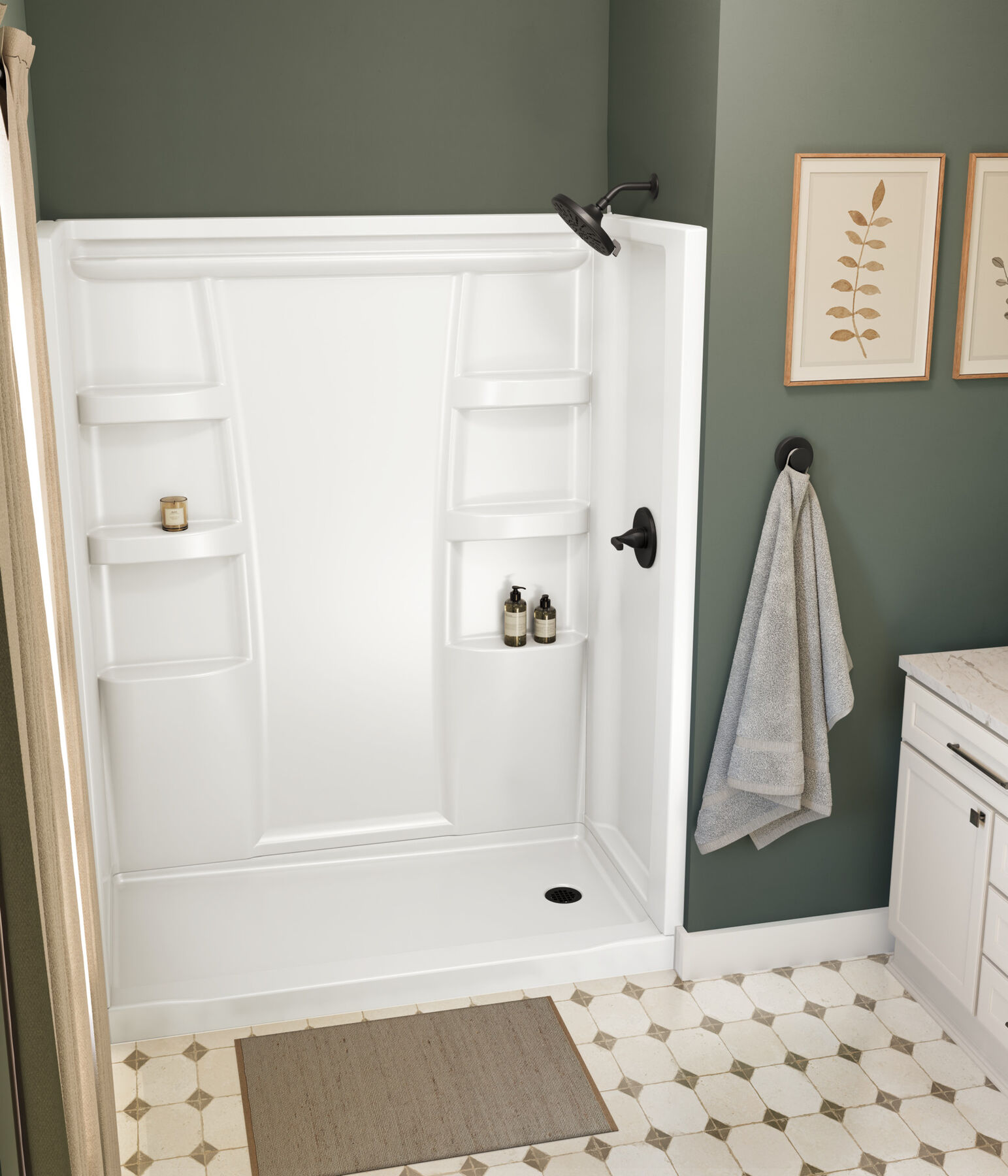 ProCrylic 60 in. x 30 in. Shower Surround, image 8