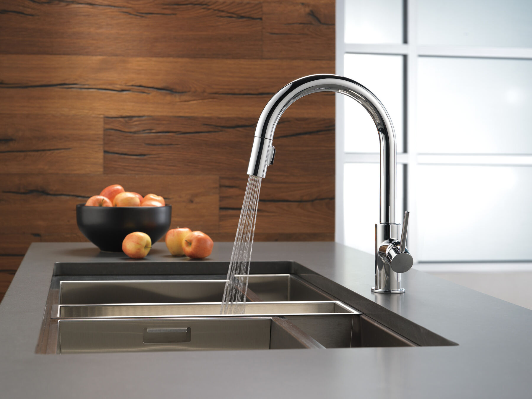 Single Handle Pull-Down Kitchen Faucet (Recertified), image 8