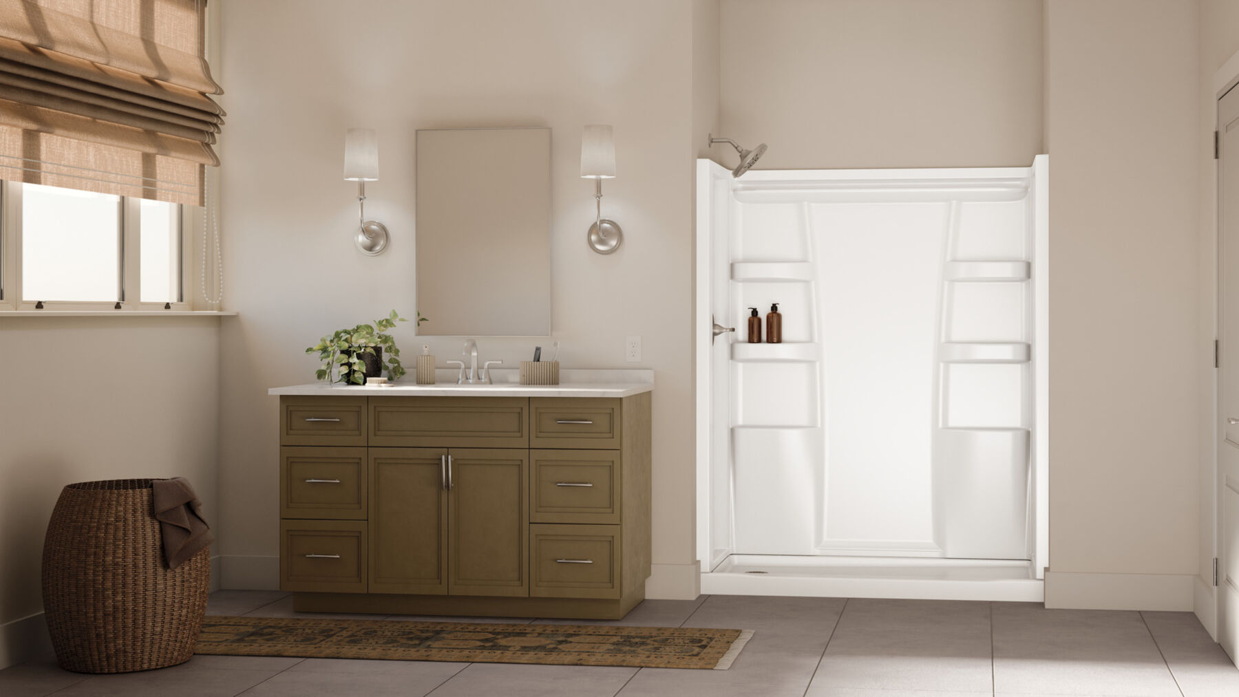 ProCrylic 60 in. x 30 in. Shower Surround, image 2