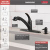 Single Handle Pull-Out Kitchen Faucet with Soap Dispenser