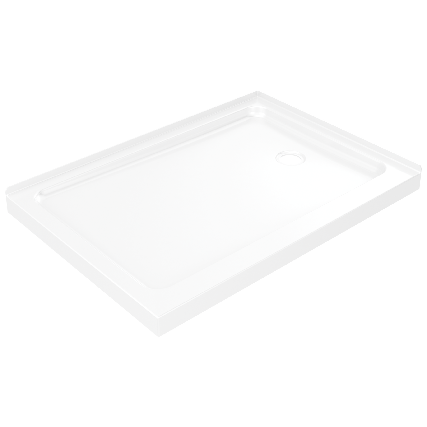 48”x34” Right Drain Corner Shower Base