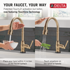 Touch<sub>2</sub>O® Technology Kitchen Faucet with Touchless Technology