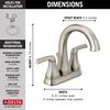 Two Handle Centerset Bathroom Faucet (Recertified)