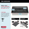 33” Undermount 16 Gauge Workstation Kitchen Sink Double Bowl with WorkFlow™ Ledge and Accessories