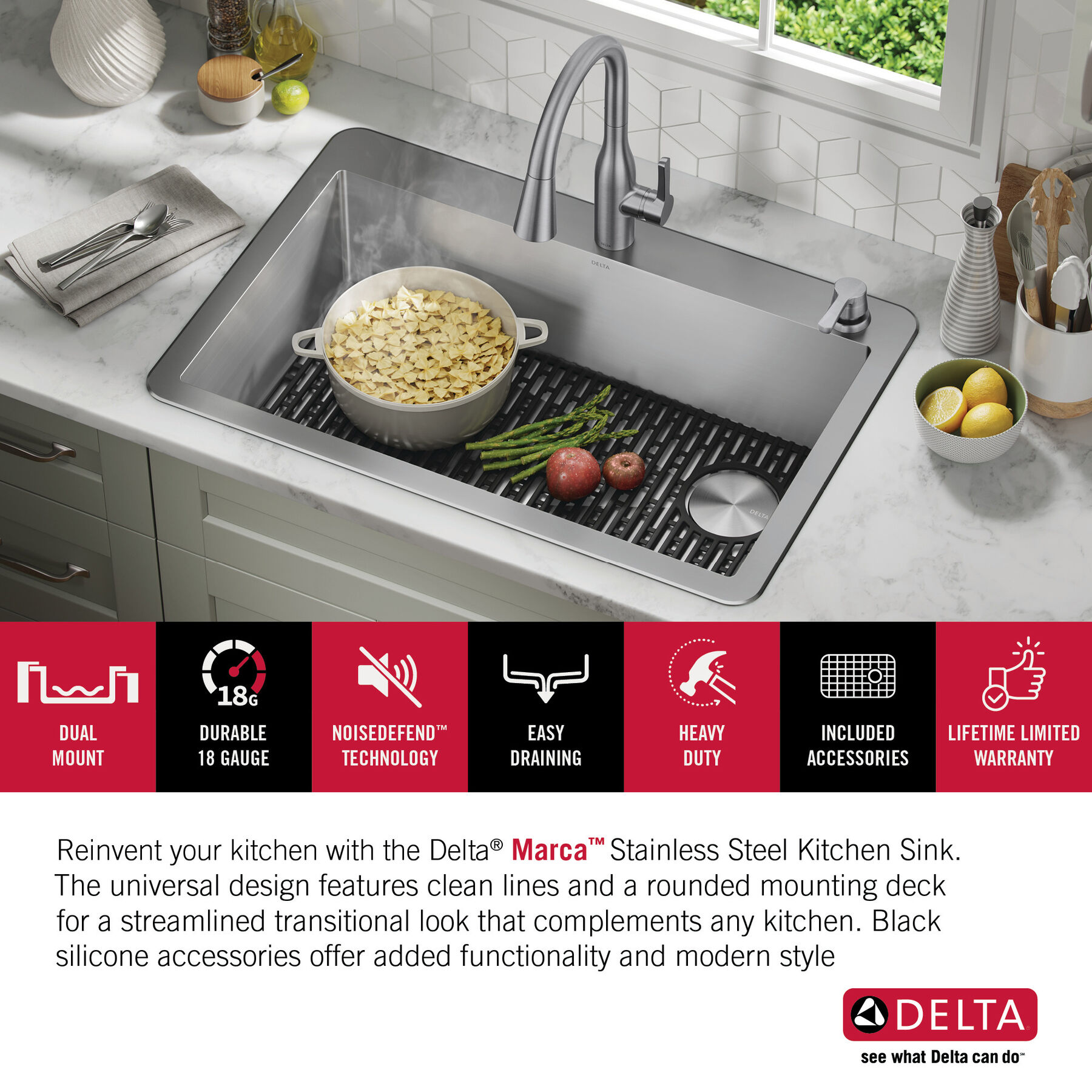 33” Drop-In Undermount Stainless Steel Single Bowl Kitchen Sink with Accessories, image 5