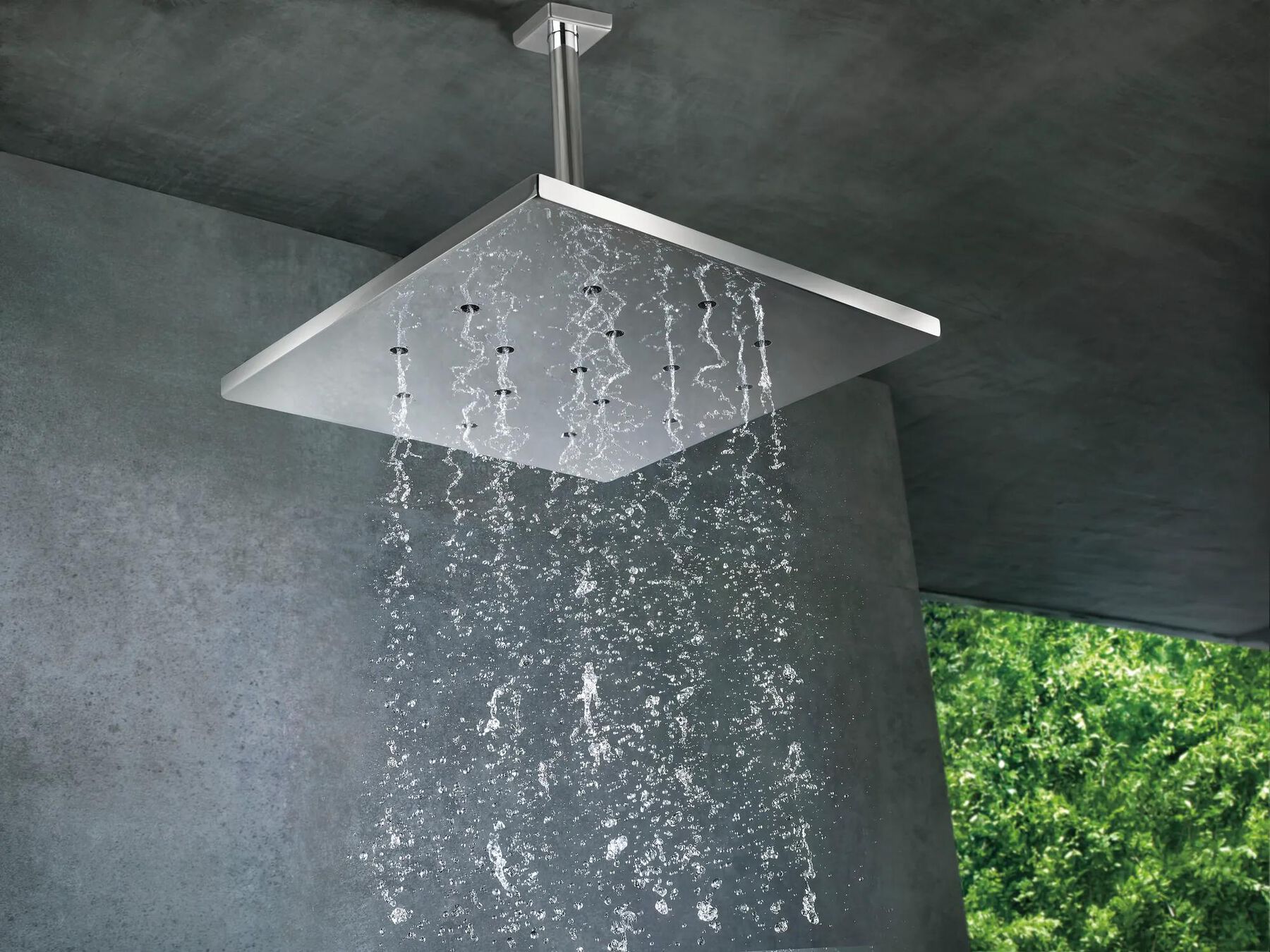 14" Square Showerhead with H<sub>2</sub>Okinetic&reg;  Technology