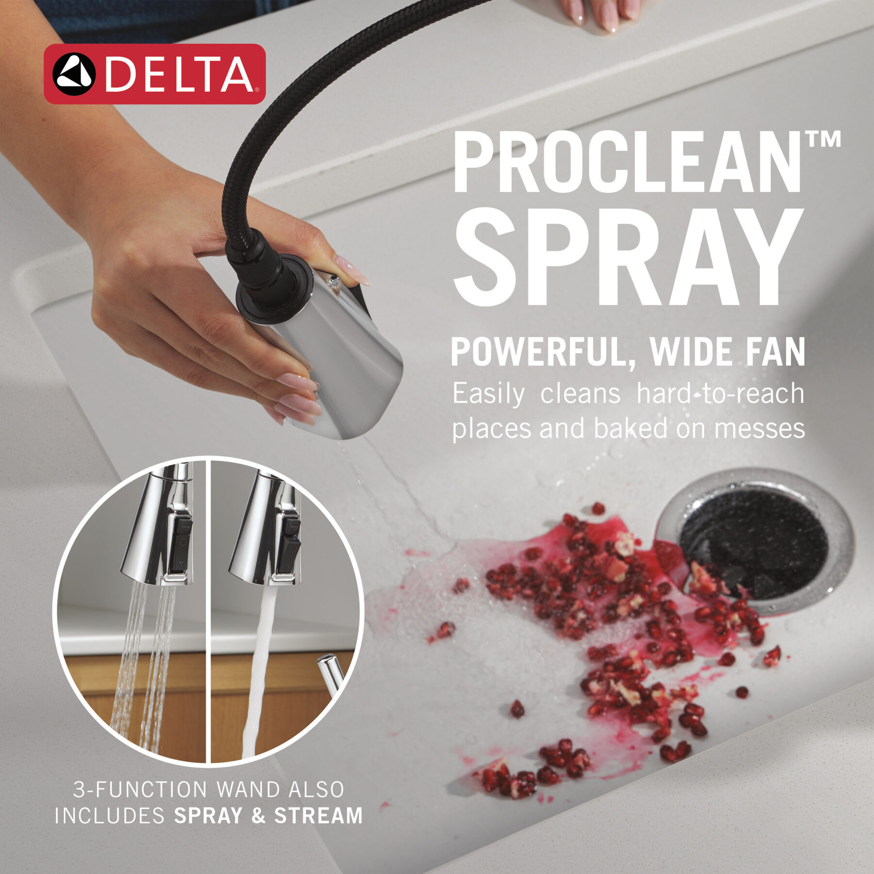 Single Handle Pull-Down Kitchen Faucet, image 7
