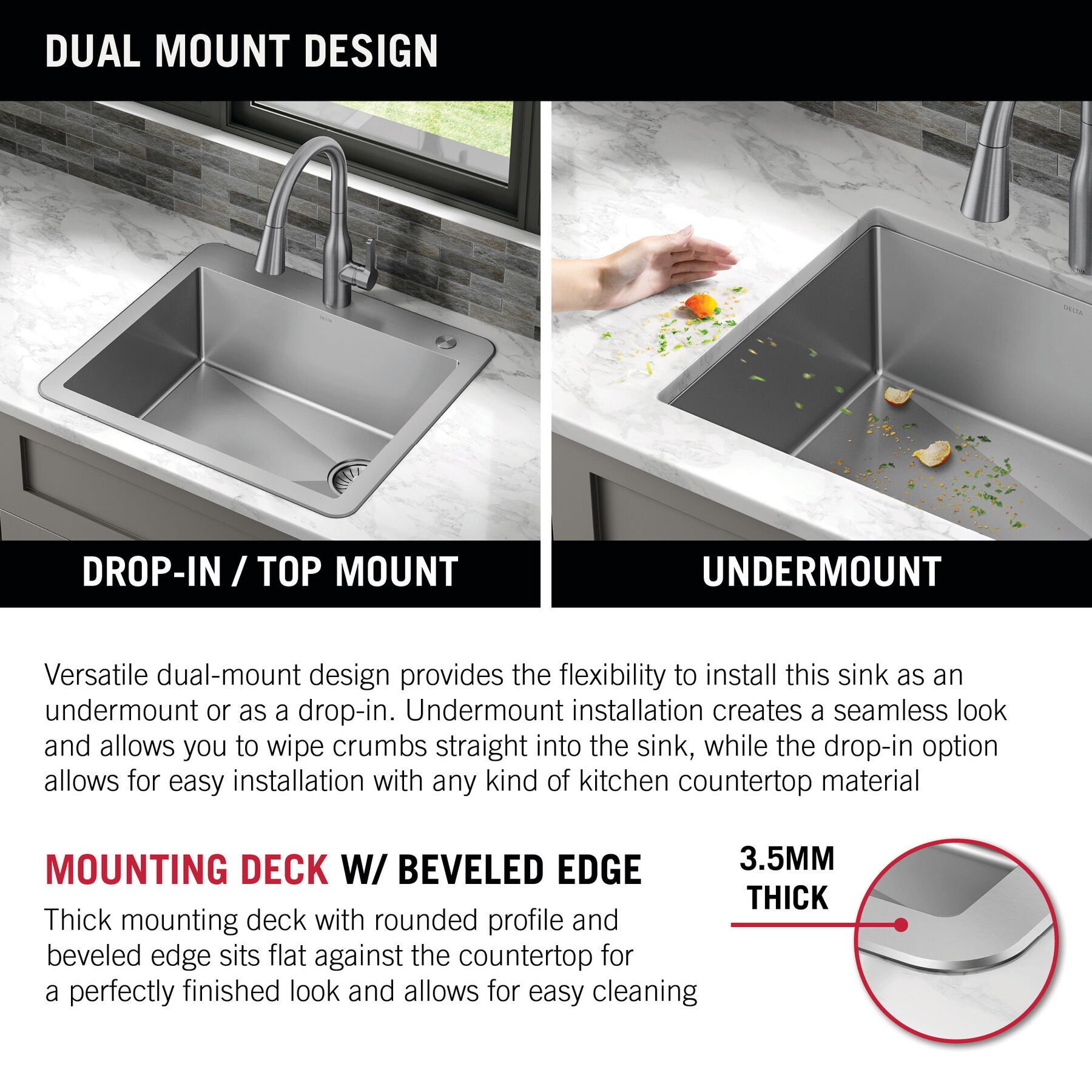 25” Drop-In Undermount Stainless Steel Single Bowl Kitchen Sink with Accessories, image 9