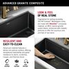 32&rdquo; Granite Composite Workstation Kitchen Sink Undermount Single Bowl with WorkFlow&trade; Ledge and Accessories