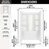 EverEdge Shower Wall 48x34"