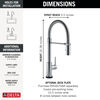 Touch<sub>2</sub>O® Technology Kitchen Faucet with Touchless Technology