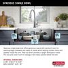 32&rdquo; Undermount Stainless Steel Single Bowl Kitchen Sink&nbsp;with Accessories