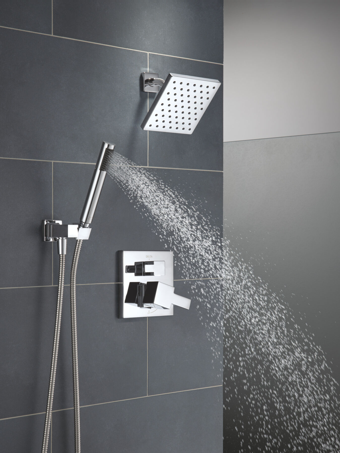 14S Shower Trim w Fixed Head & Hand Shower