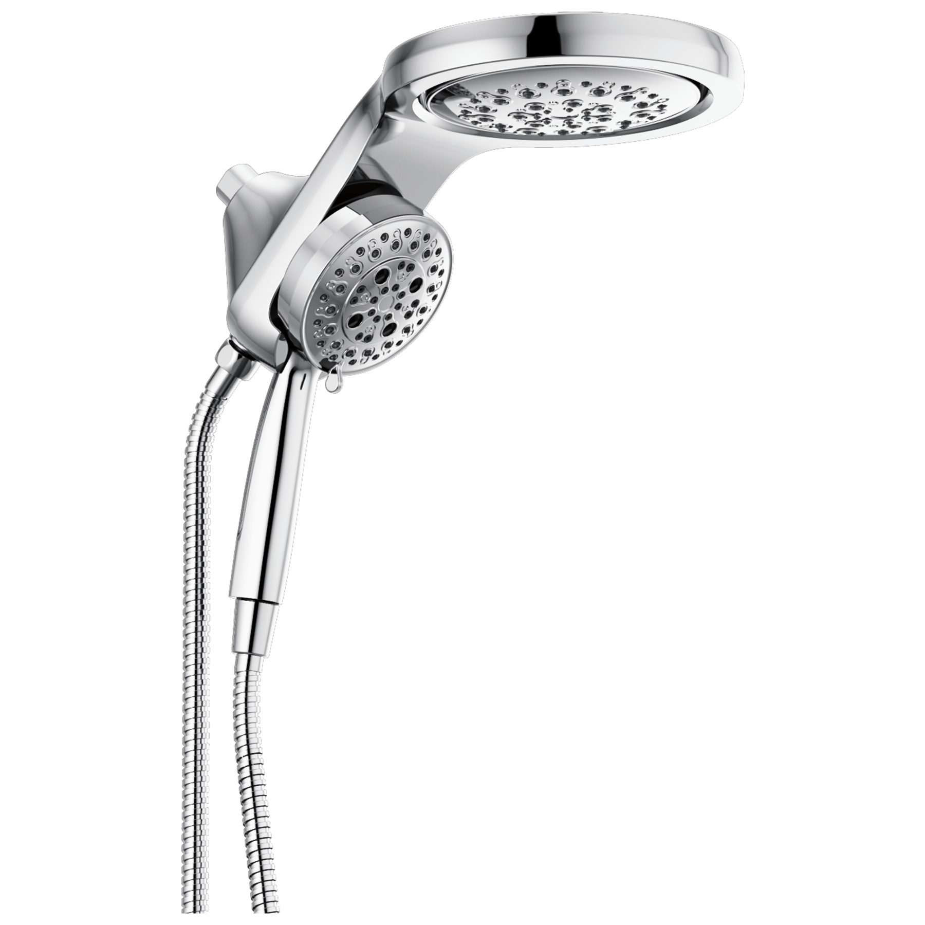 HydroRain® H<sub>2</sub>Okinetic® 5-Setting Two-in-One Shower Head (Recertified)