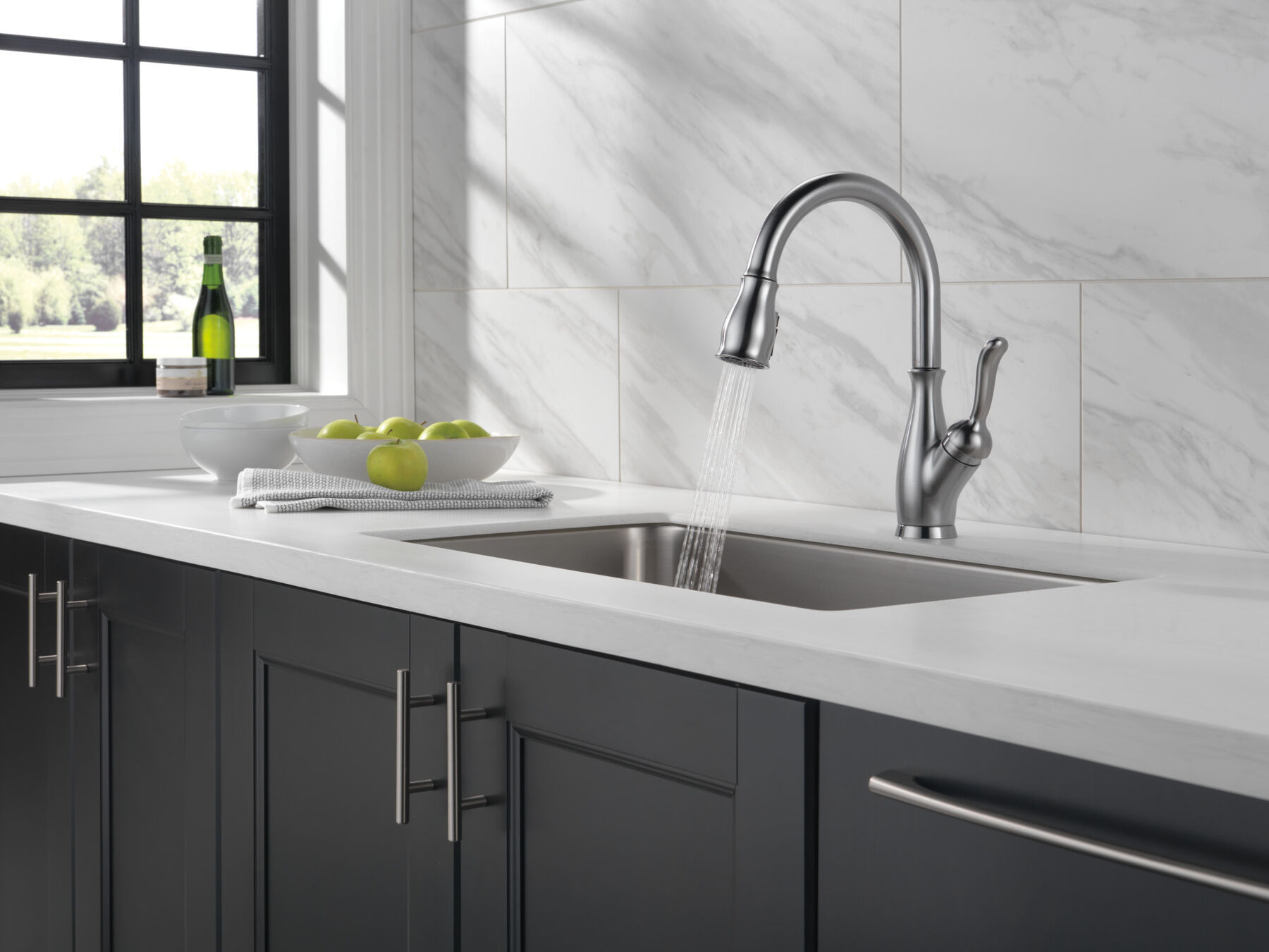 Single Handle Pull-Down Kitchen Faucet with ShieldSpray&reg; Technology (Recertified), image 8