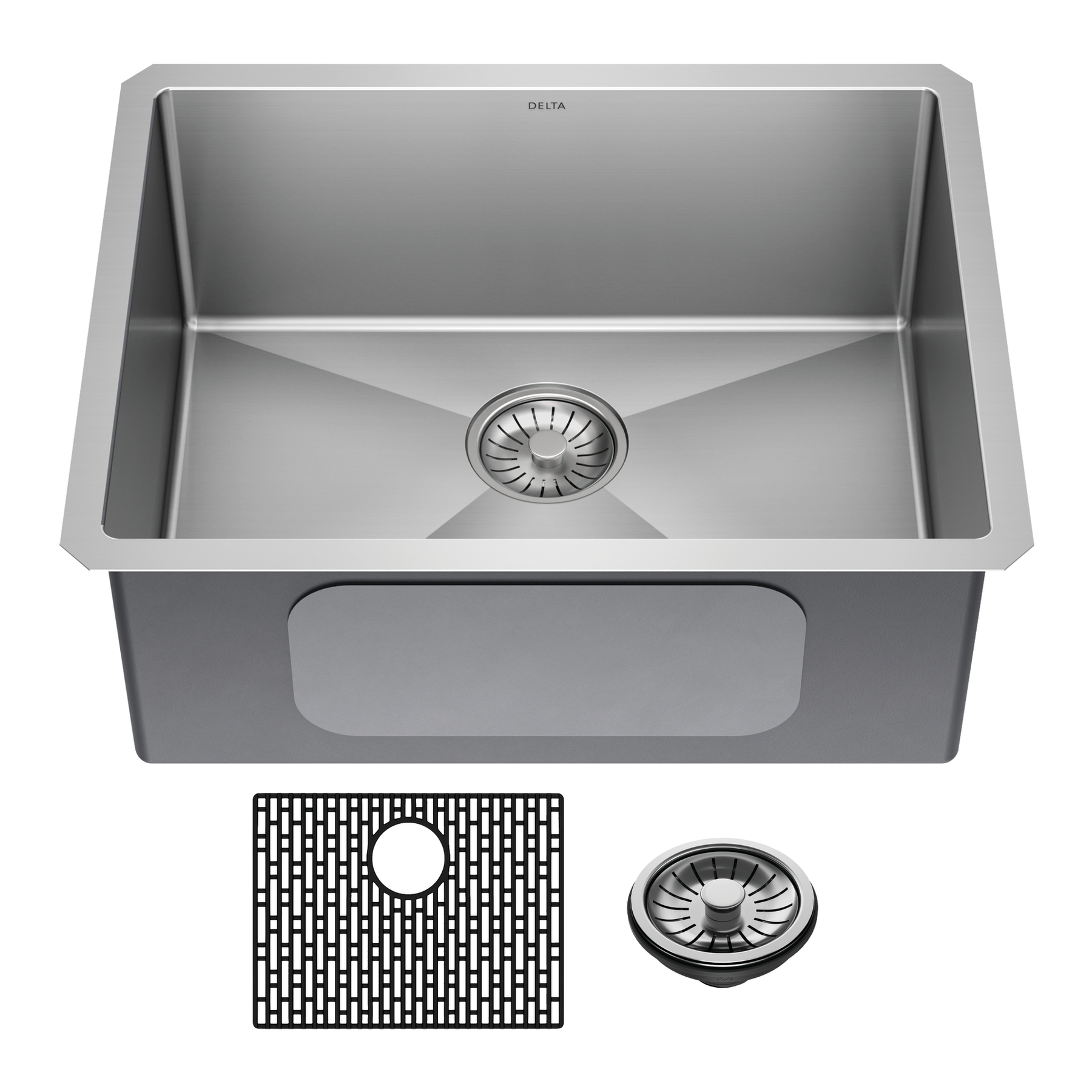23” Undermount Stainless Steel Single Bowl Kitchen Sink with Accessories