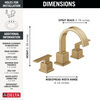 Two Handle Widespread Bathroom Faucet