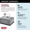 23” Workstation Undermount Single Bowl 16 Gauge Stainless Steel Kitchen Sink with WorkFlow™ Ledge and Accessories