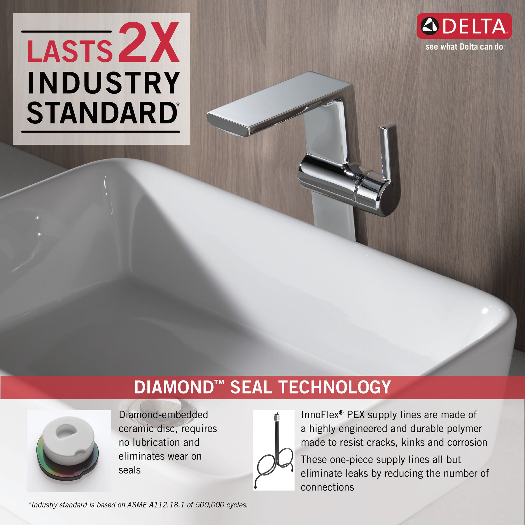 Single Handle Vessel Bathroom Faucet, image 5
