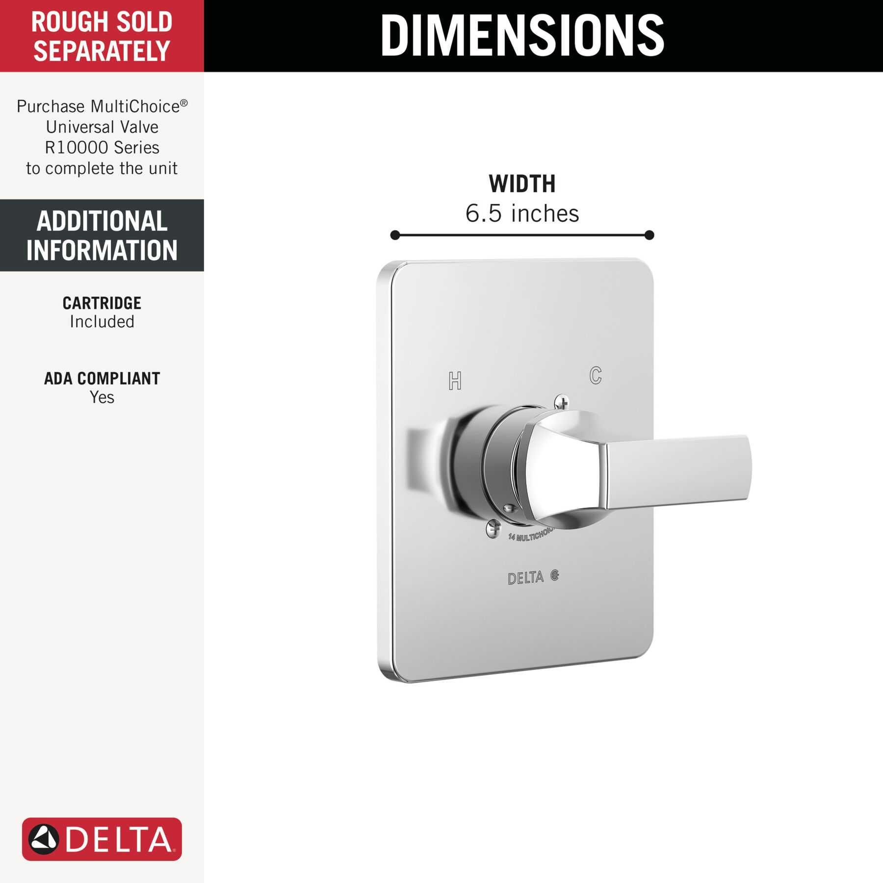 Monitor 14 Series Valve Only Trim, image 1