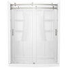 60 x 32" Curved Alcove Shower Base with Left Drain
