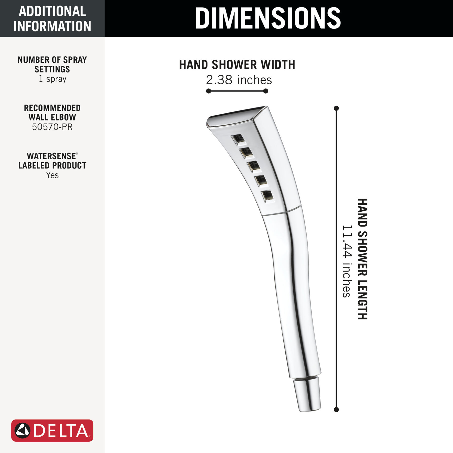 H<sub>2</sub>Okinetic® Single-Setting Hand Shower, image 4