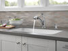 Single Handle Pull-Out Kitchen Faucet with Soap Dispenser