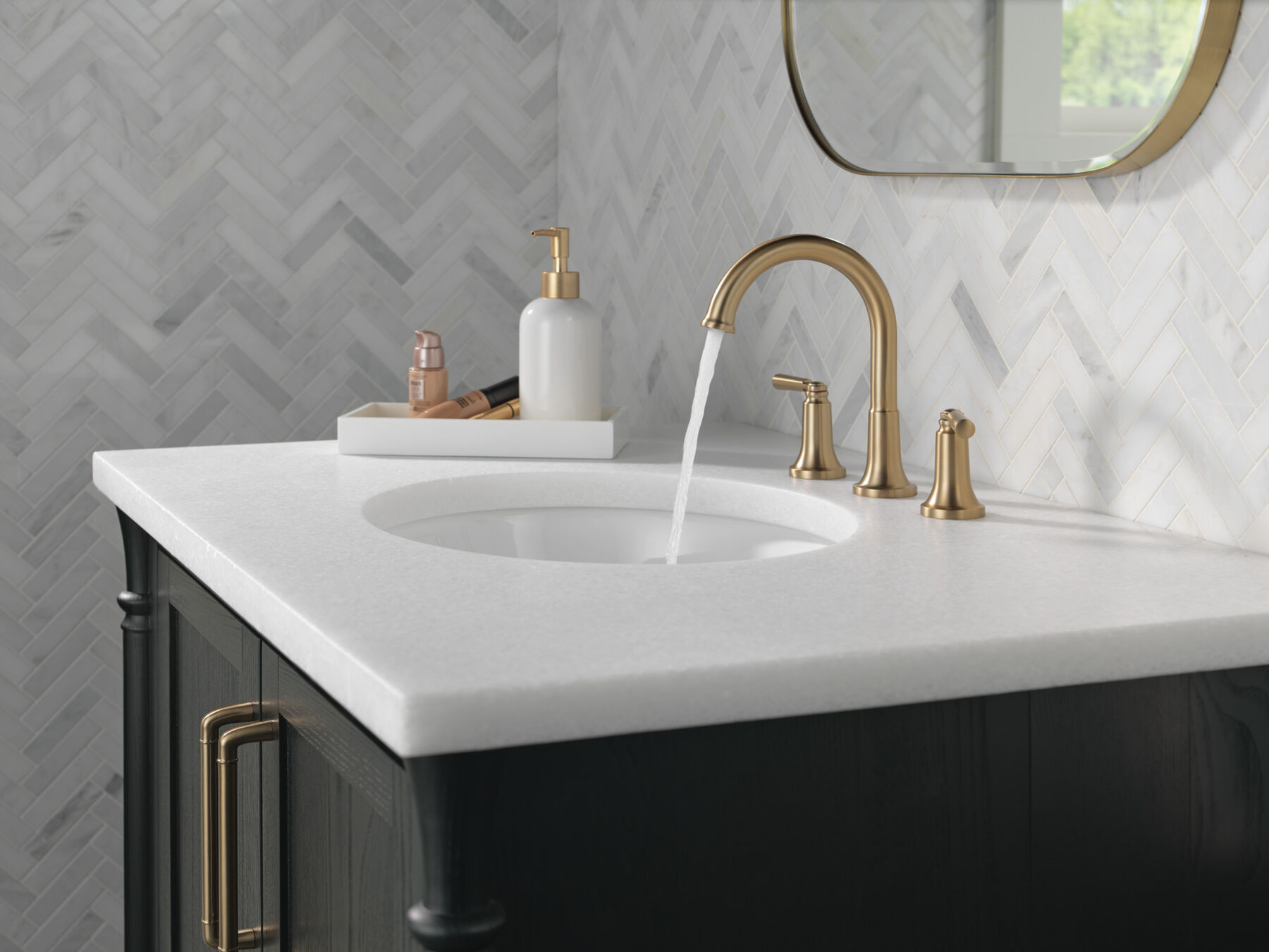Two Handle Widespread Bathroom Faucet (Recertified), image 2