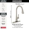 Single Handle Kitchen Pull-Down Faucet with Touch<sub>2</sub>O&reg; Technology (Recertified)
