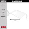 48&rdquo;x34&rdquo; Left Drain Corner Shower Base