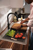 33” Workstation Kitchen Sink Drop-In Top Mount Stainless Steel Single Bowl with WorkFlow™ Ledge and Accessories