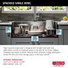 30” Workstation Kitchen Sink Drop-In Top Mount 16 Gauge Stainless Steel Single Bowl with WorkFlow™ Ledge and Accessories