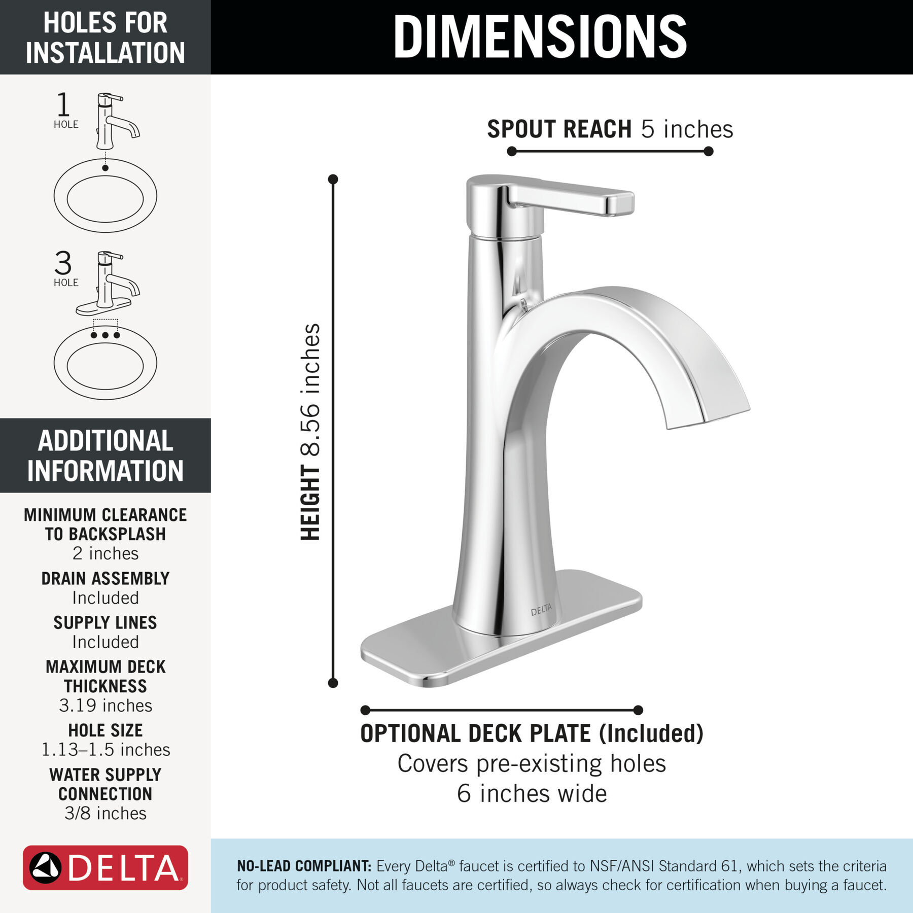 Single Handle Bathroom Faucet