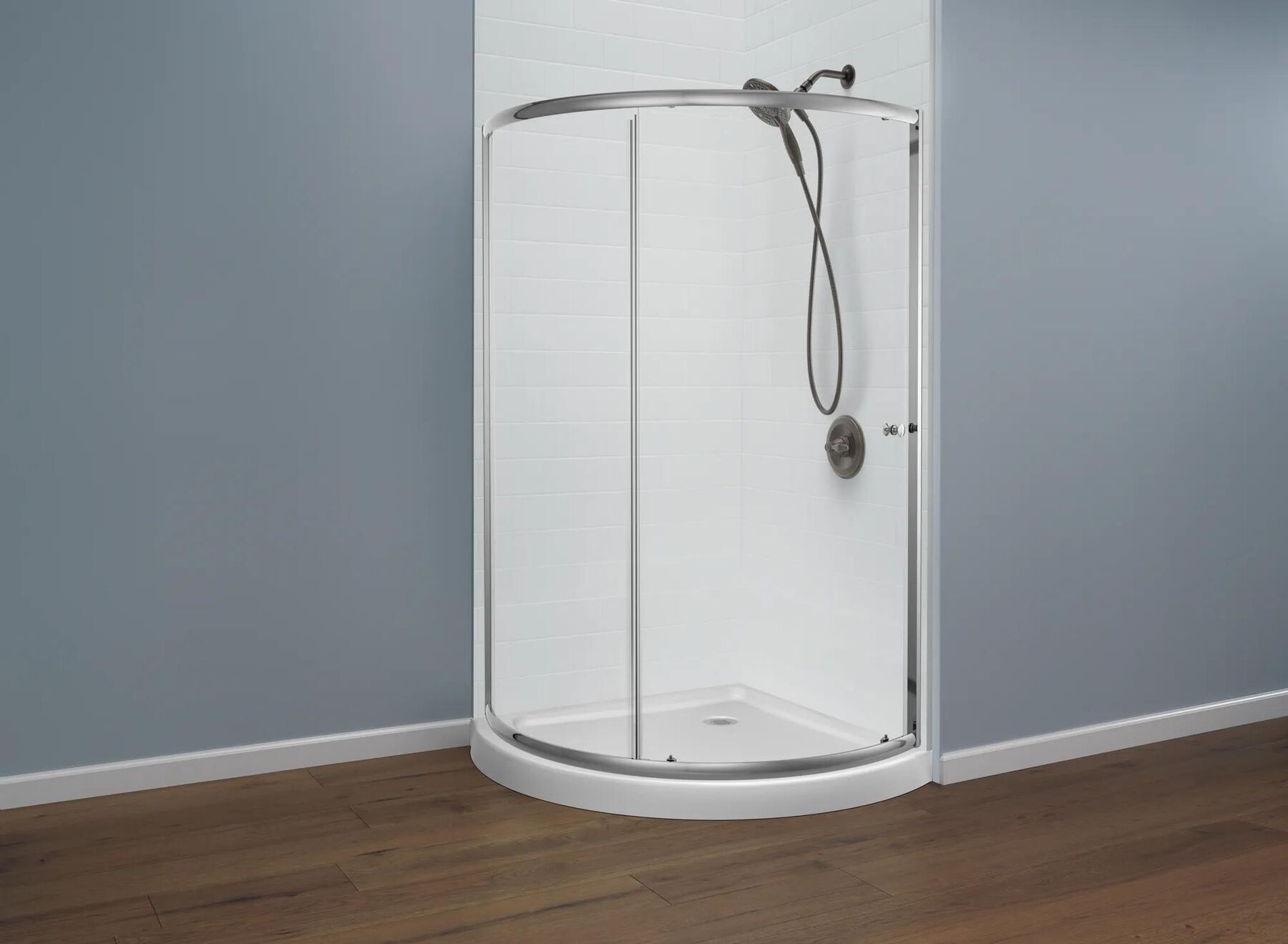 38" OPP Round Shower Enclosure Clear